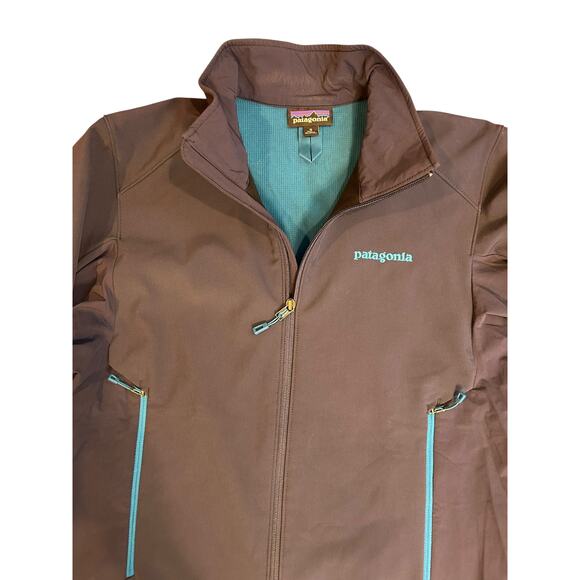 PATAGONIA Navy Blue M's Adze Hybrid Full Zip Outdoor Windbreaker Jacket Medium - Picture 9 of 9